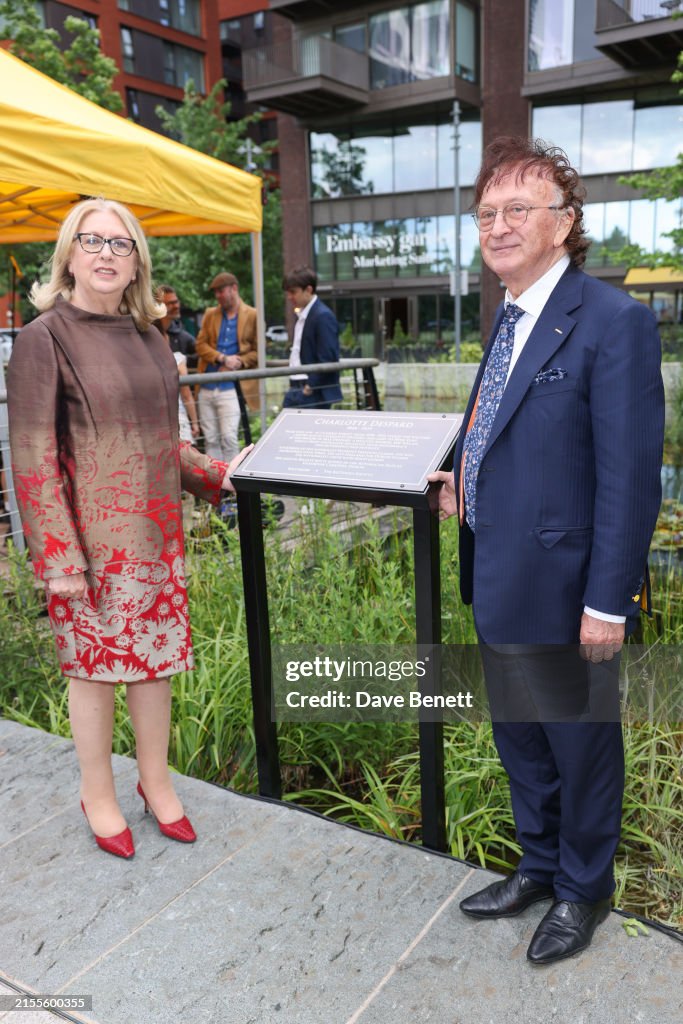 The Unveiling Of A Plaque In Honour Of Anglo-Irish Suffragette Charlotte Despard at Embassy Gardens in London