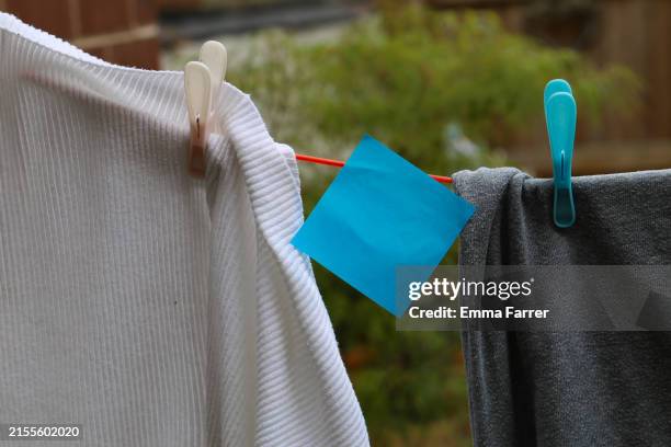 Washing Line Notes 2,547 Washing Line Close Up Stock Photos, High-Res Pictures, and Images ...