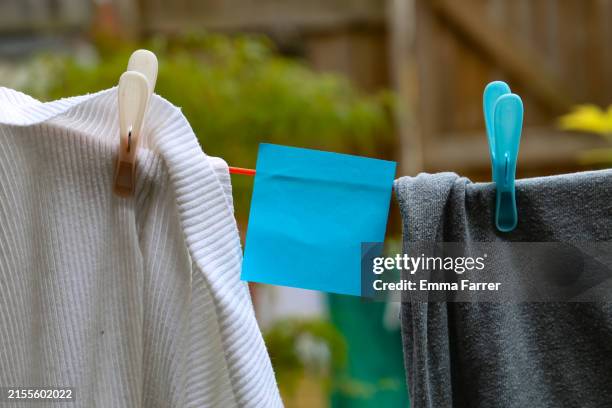 Washing Note 2,547 Washing Line Close Up Stock Photos, High-Res Pictures, and Images ...
