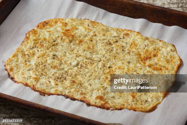 preparing the viral cottage cheese flat bread - cottage cheese stock pictures, royalty-free photos & images