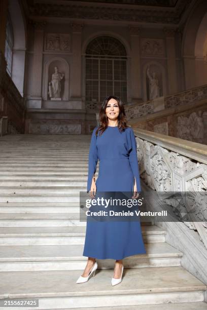 Sabrina Ferilli attends the photocall at the 78th Nastri D'Argento 2024 - TV Series on June 01, 2024 in Naples, Italy.