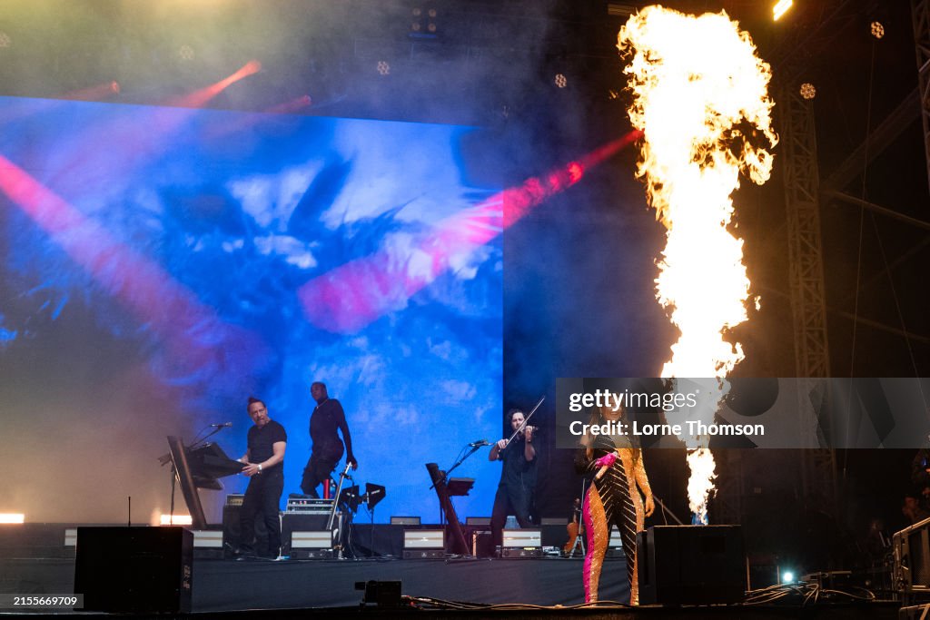 Nelly Furtado performs at Mighty Hoopla 2025 at Brockwell Park on