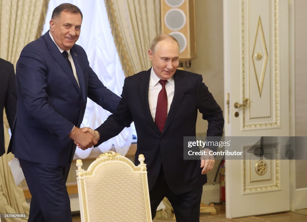 Russian Preisdent Vladimir Putin Meets Foreign Leaders At Konstantin Palace In Saint Petersburg
