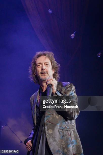 Singer Chris Robinson of the American band The Black Crowes performs live on stage during a concert at the Uber Eats Music Hall on June 1, 2024 in...