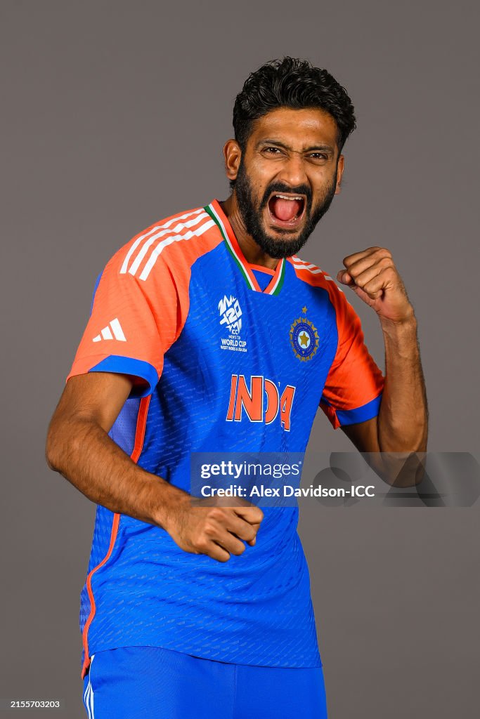 Khaleel Ahmed Of India Poses For A Portrait Prior To The ICC Men s khaleel-ahmed-of-india-poses-for-a-portrait-prior-to-the-icc-men-s