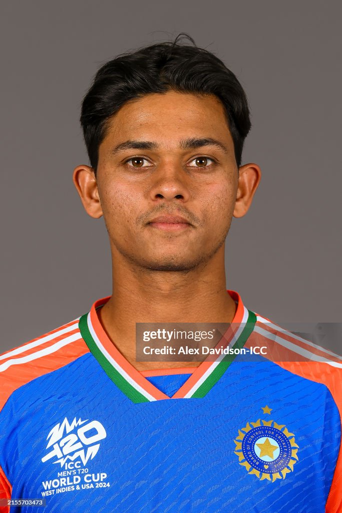 Jaishwal Yashasvi Jaiswal of India poses for a portrait prior to the ICC Men's ...