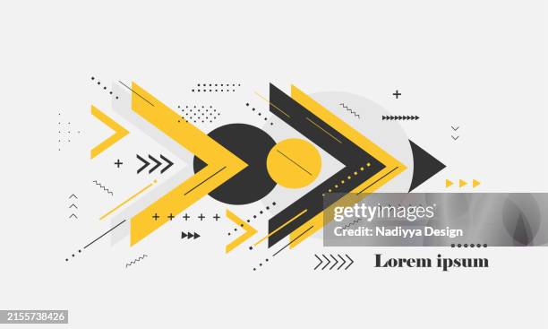 abstract background with minimalist arrows. - art direction stock illustrations