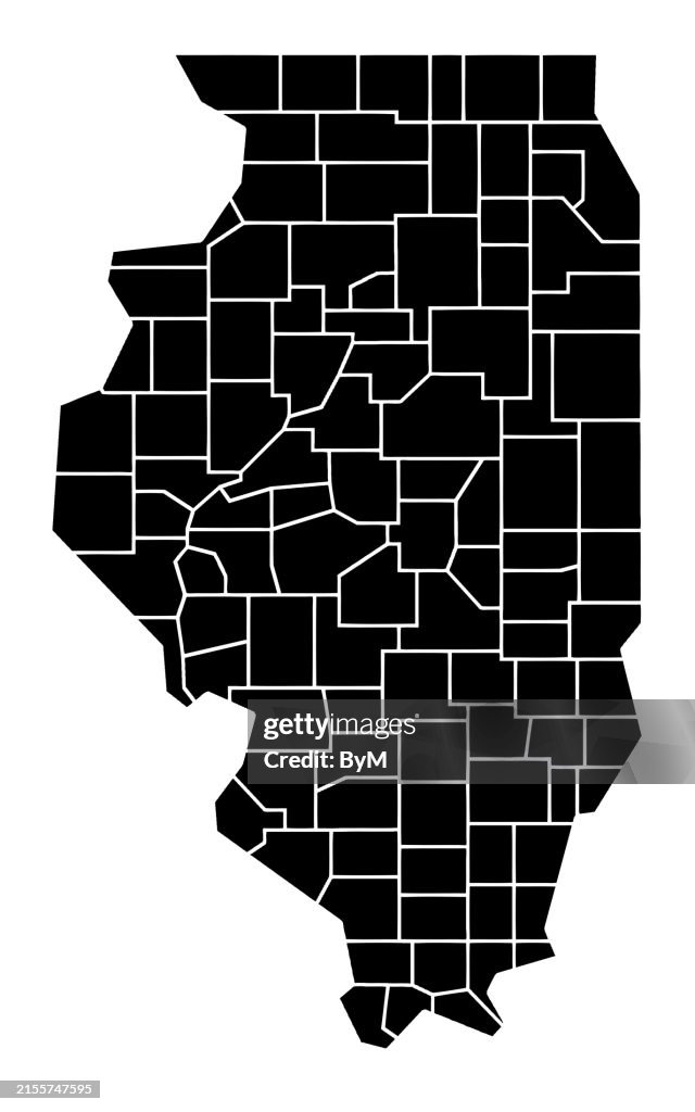Outline drawing of Illinois state map
