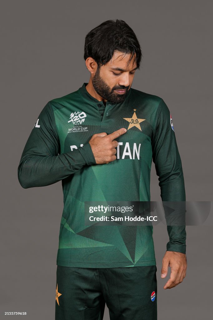 Pakistan Rizawan Mohammad Rizwan of Pakistan poses for a portrait prior to the ICC ...