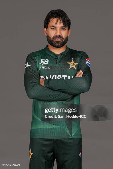 Pakistan Rizawan Mohammad Rizwan of Pakistan poses for a portrait prior to the ICC ...