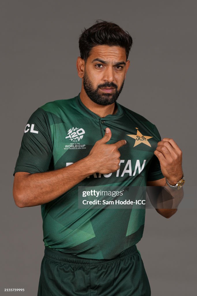 Pakistan Rauf Haris Rauf of Pakistan poses for a portrait prior to the ICC Men's ...