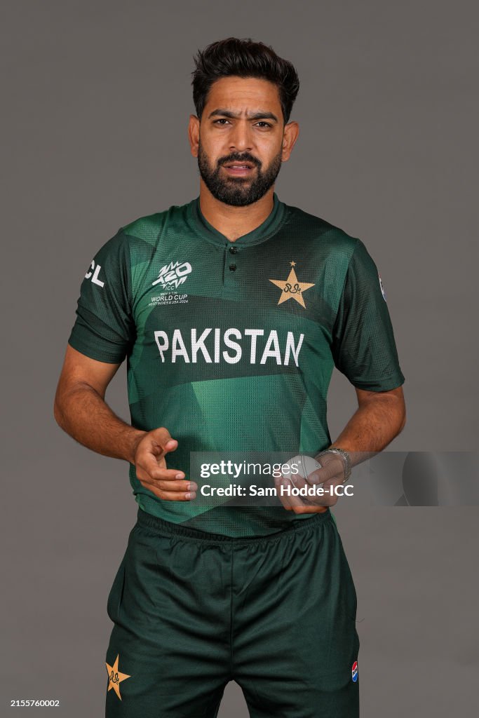 Pakistan Rauf Haris Rauf of Pakistan poses for a portrait prior to the ICC Men's ...