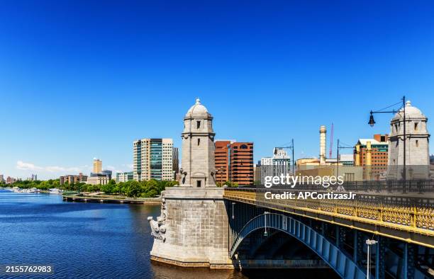 longfellow bridge - charles river - cambridge massachusetts - charles river stock pictures, royalty-free photos & images