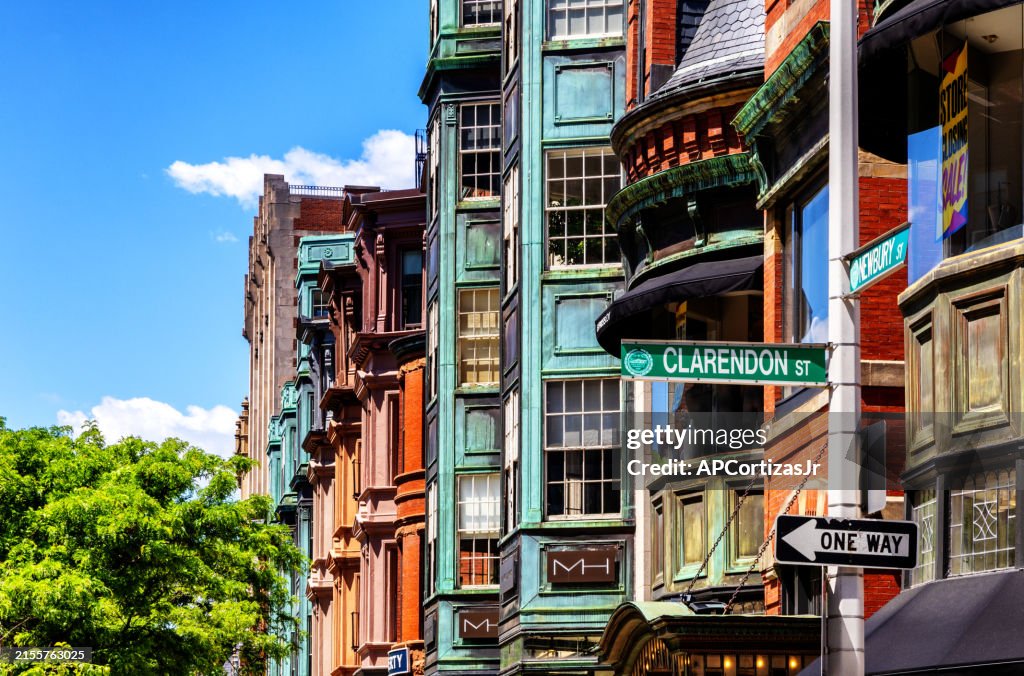 Gebäude in der Newbury Street - Back Bay - Boston, Massachusetts