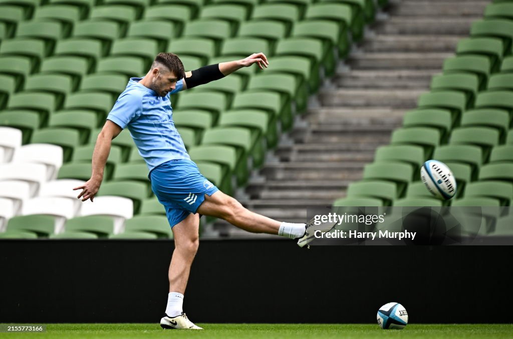 Islander Rugby Running Dublin , Ireland - 7 June 2024; Ross Byrne during a Leinster Rugby ...