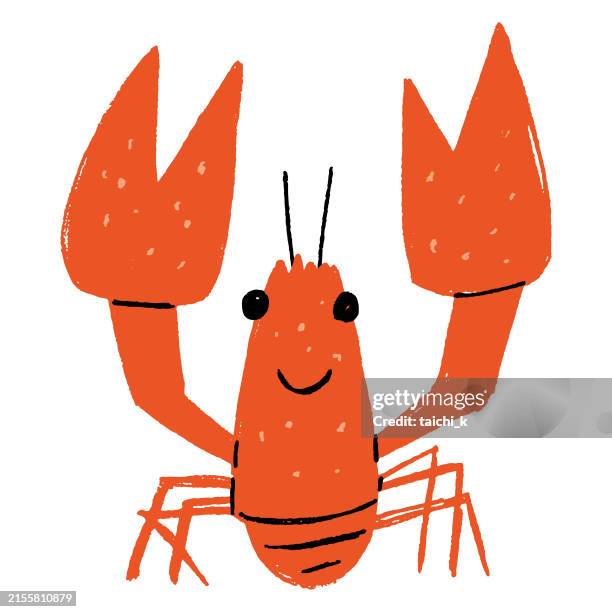 crayfish - crab stock illustrations