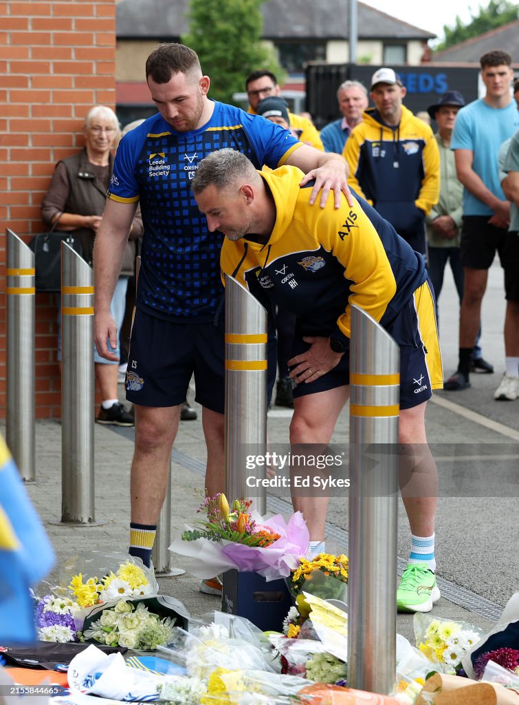 Tributes Laid For Rob Burrow