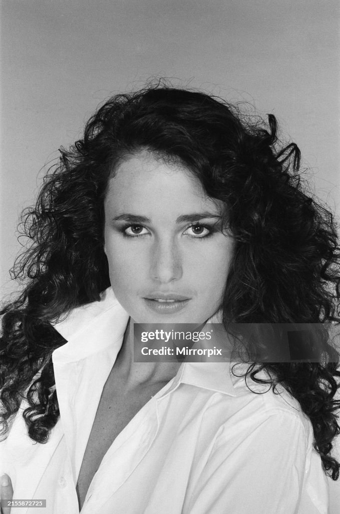 Andie Macdowell Sittin By The Side Of The Road Andie MacDowell, American actress and model, who is starring in the