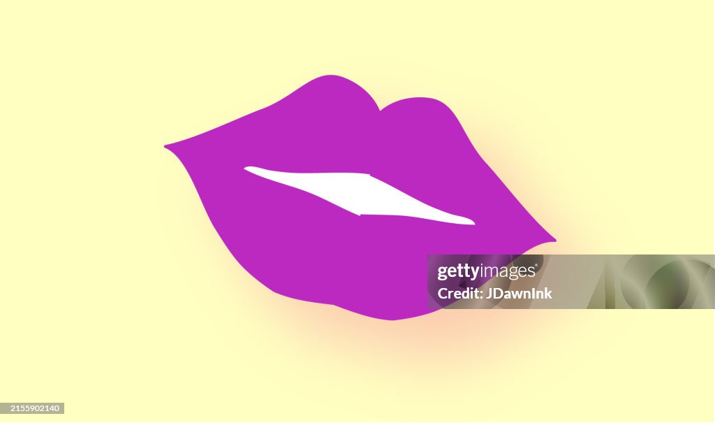 Lila Drag Queen Lippen