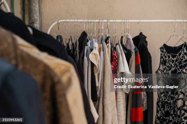 Used Dress Rack 472 Used Clothes Rack Stock Photos, High-Res Pictures, and Images ...