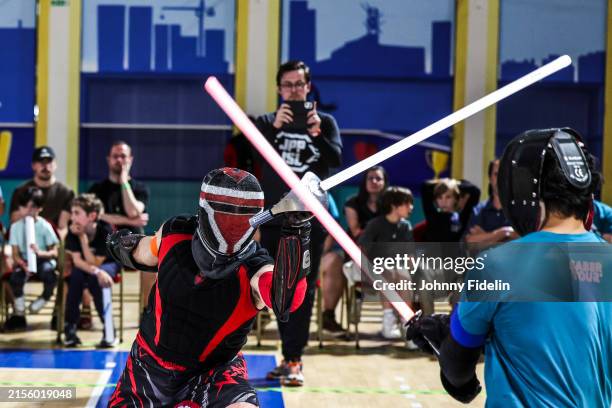 Illustration during the final of the French Open of Lightsaber at Stade Charlety on June 8, 2024 in Paris, France.