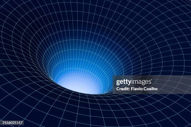 space wormhole illustration - vortex photos et images de collection