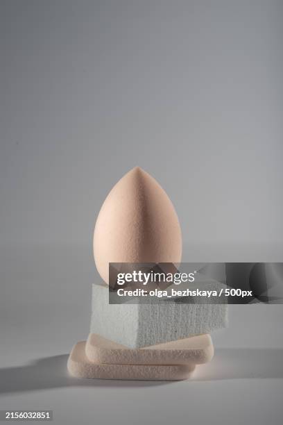 close-up of egg on table,russia - bath sponge stock pictures, royalty-free photos & images