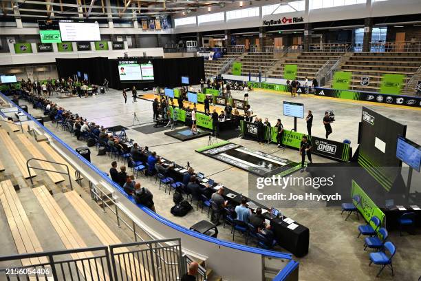 An overall view during the 2024 NHL Scouting Combine at LECOM Harborcenter on June 8, 2024 in Buffalo, New York.