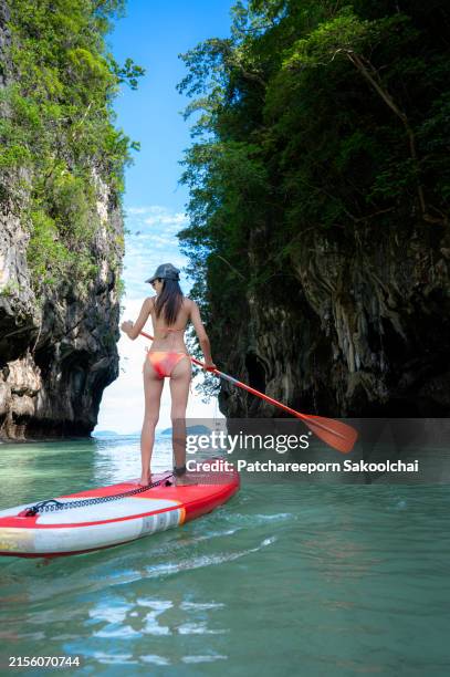 paddle lagoon - krabi province stock pictures, royalty-free photos & images