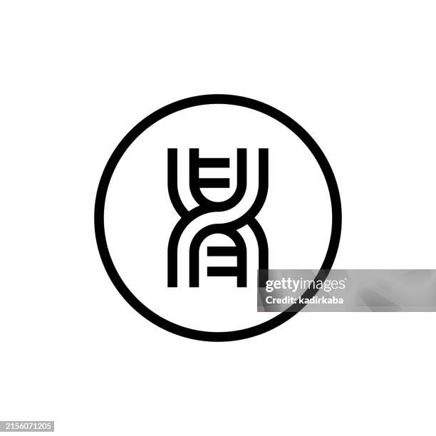 genetic modification free line icon. - fermentation science stock illustrations