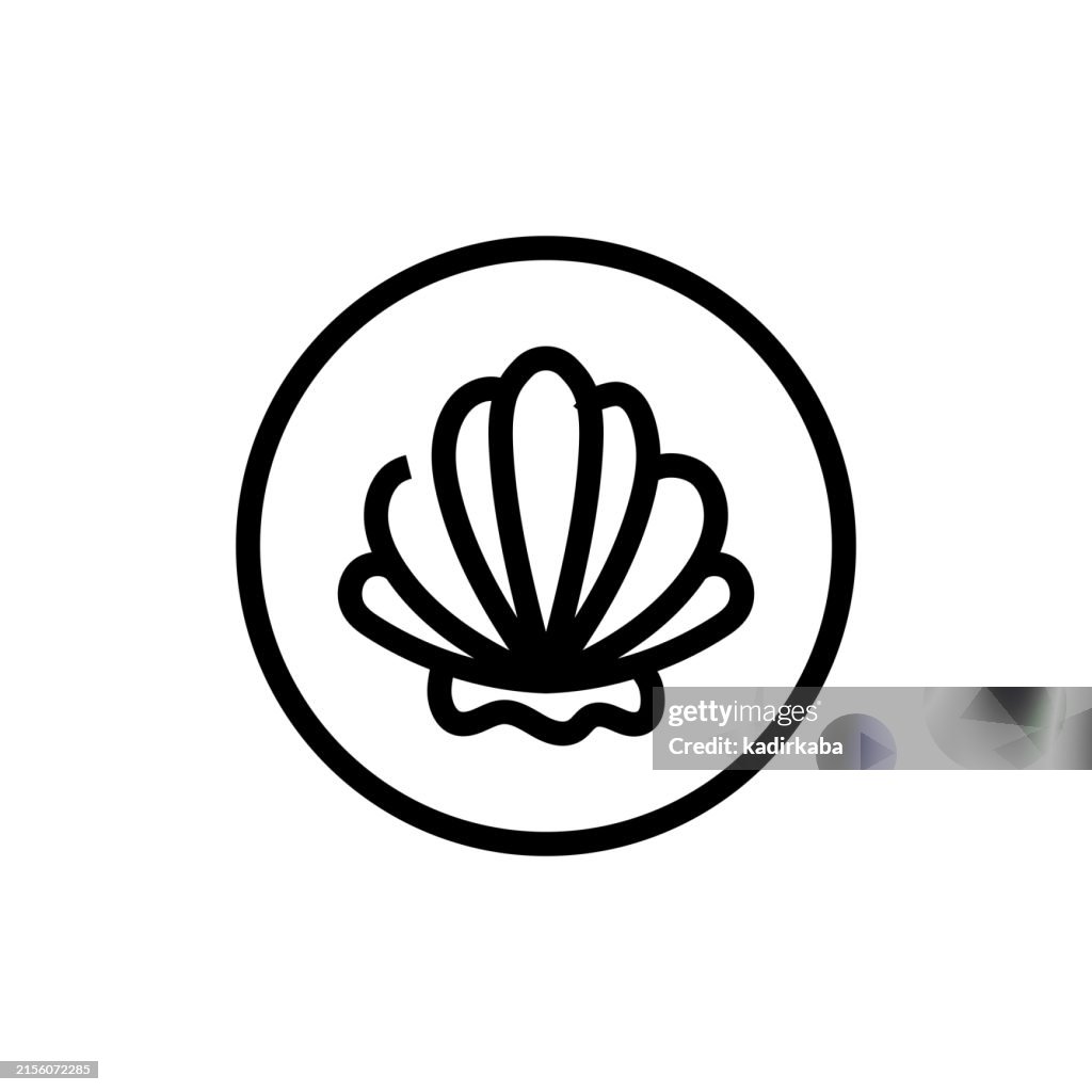 Shelfish line icon.