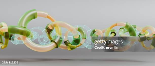 abstract connected pie charts background element - interlocking circle stock pictures, royalty-free photos & images