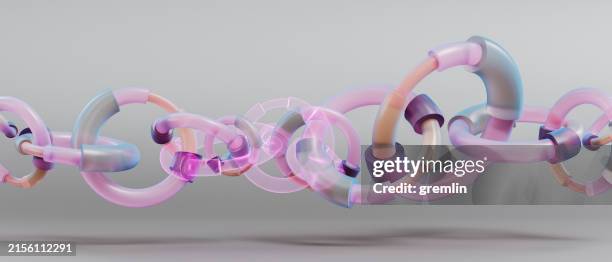 abstract connected pie charts background element - interlocked stock pictures, royalty-free photos & images