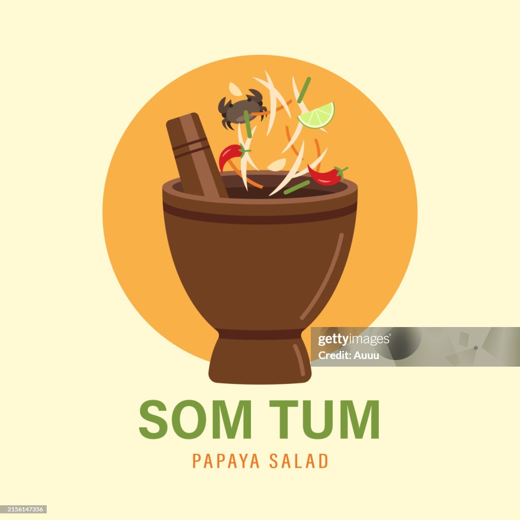 Papaya Salad logo design