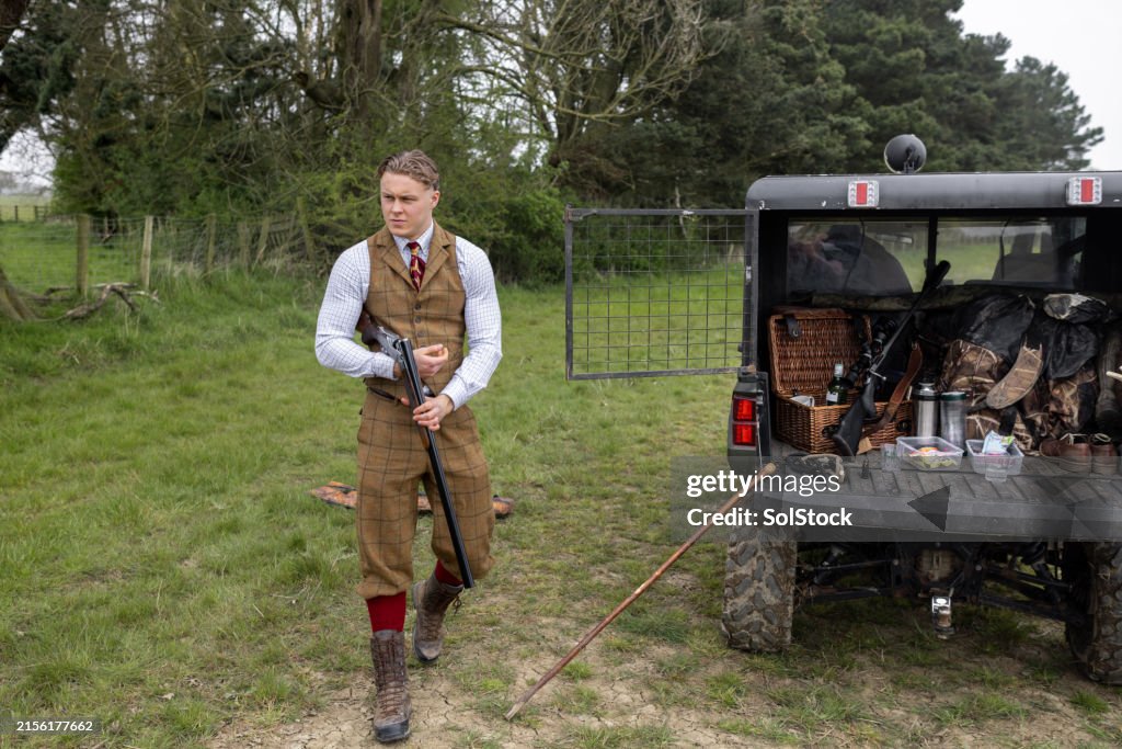 Pronto per andare a caccia