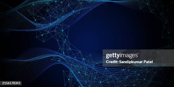 big data abstract vector background. bigdata code visualization - abstract wireframe stock illustrations