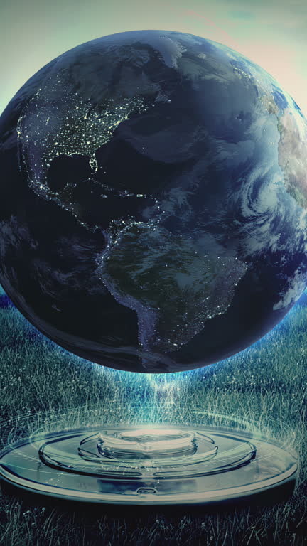 Earth Floating Animation 59 Glowing Earth Floating In Space Stock Videos, Footage, & 4K Video ...