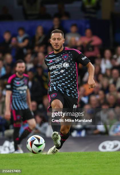 Eden Hazard during Soccer Aid For UNICEF 2024 at Stamford Bridge on June 9, 2024 in London, England.