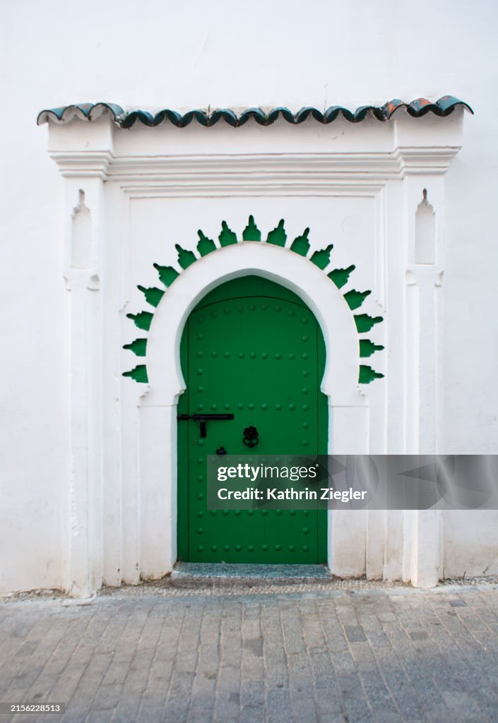 Green door, Tangier, Morocco
