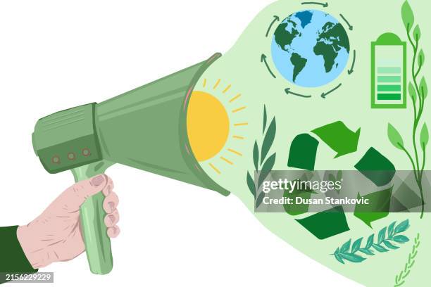 earth day 2025 - solid waste management stock illustrations