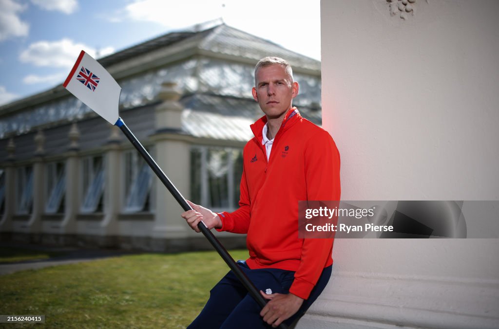 Team Gb Rowers Matt Haywood of Team GB poses during the Team GB Paris 2024 Olympic ...