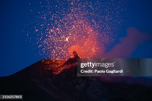 Active Stromboli volcano Active Stromboli volcano