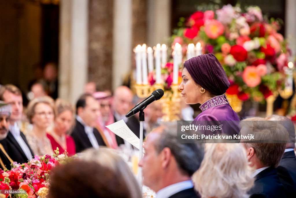 King Willem-Alexander Of The Netherlands And Queen Maxima Attend the Diplomatic Coprs Diner