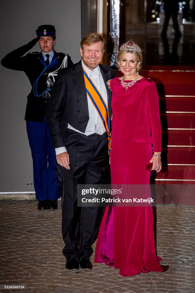 King Willem-Alexander Of The Netherlands And Queen Maxima Attend the Diplomatic Coprs Diner