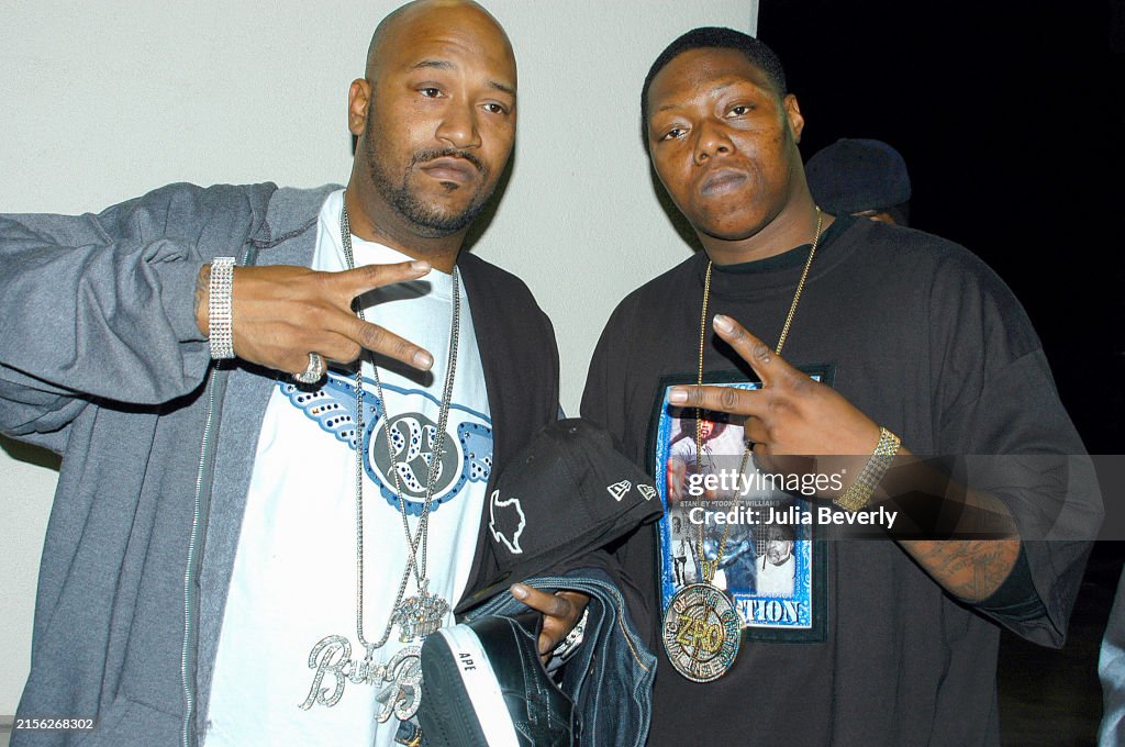 Ugk Rapper Dead Rappers Bun B of UGK and Z-Ro on the set of Bun B's video for