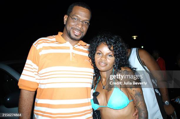 Rappers Uncle Luke of 2 Live Crew and Jacki-O on South Beach in Miami Beach, Florida on May 7, 2006.