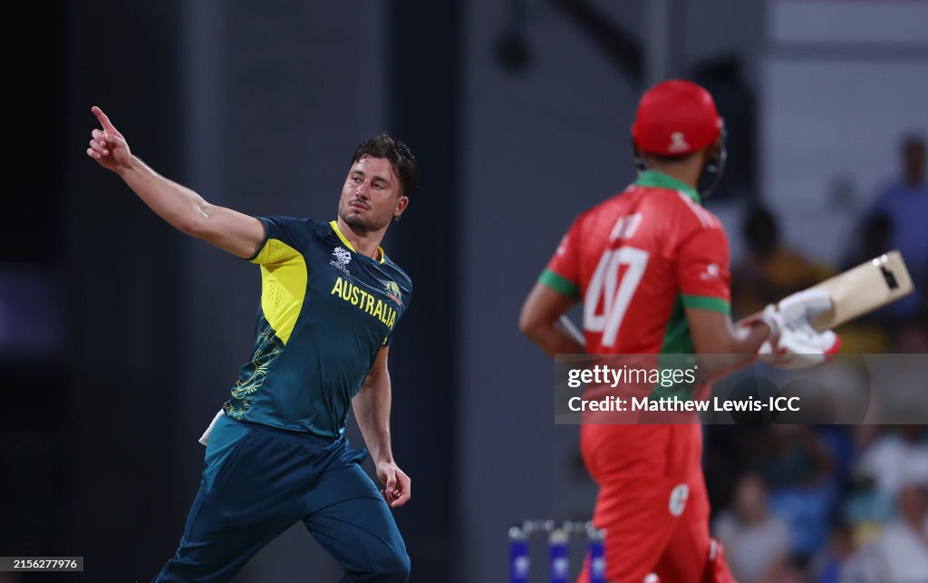 Australia v Oman - ICC Men's T20 Cricket World Cup West Indies & USA 2024