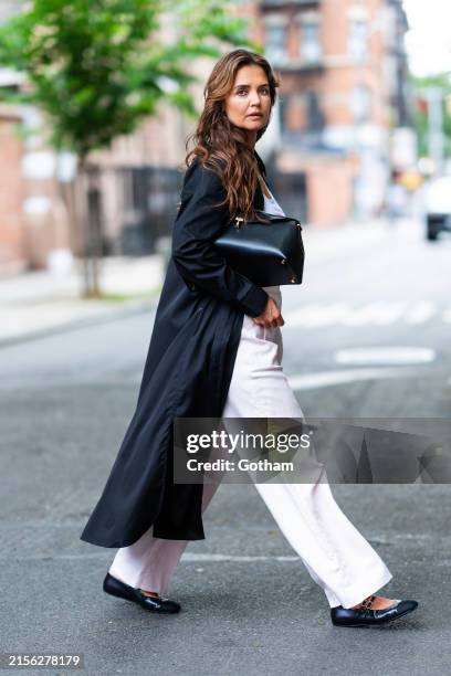 Katie Holmes is seen in SoHo on June 05, 2024 in New York City.