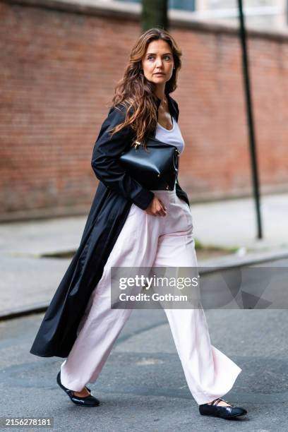 Katie Holmes is seen in SoHo on June 05, 2024 in New York City.