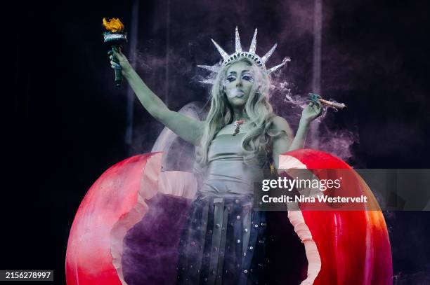 Chappell Roan at the 2024 Governors Ball held at Flushing Meadows Corona Park on June 9, 2024 in Queens, New York.